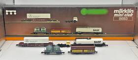8693 M Rklin Z Scale Marklin Freight Car Set Mercedes Benz Container Original Box