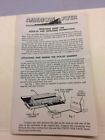 M4241 American Flyer Original Operating Dump Car Hook Up Instruction M4241 American Flyer Original Operating Dump Car Hook Up Instruction