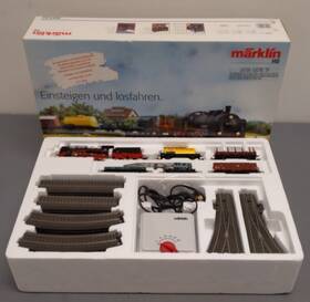 00526 Marklin Ho Einsteigen Und Losfahten Steam Locomotive Starter Set/box