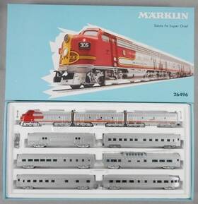 26496 Marklin Ho Scale Santa Fe Super Chief Diesel Train Set With Digital/sound Ln