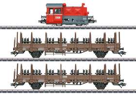 26617 Marklin Danish State Railways Ho Gauge Steam Freight Train Set