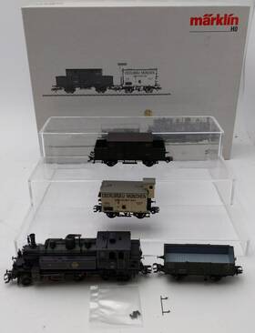 26731 Marklin Bavarian D Xii Series Ho Gauge Steam Freight Train Ex/box