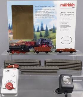29106 Marklin Ho Deutsche Bahn Steam Freight Train Set Ex/box