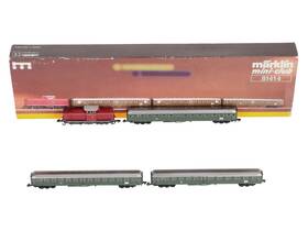 81414 Marklin Z Scale Db German Local Passenger Car Train Set Ex/box