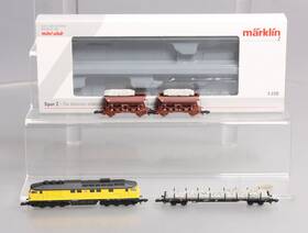 81451 Marklin Z Db Construction Diesel Freight Train Set Ln/box