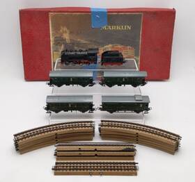 Marklin 829/4h 829/4 Ho Scale Dm Rm800 Steam Passenger Set/box