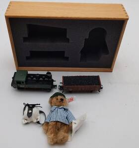 94343 Marklin Ho Steiff Diesel Train Set With Teddy Bear Ln/box