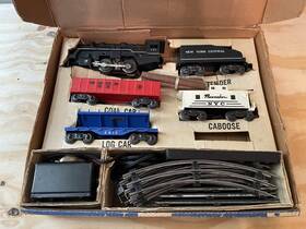 15765 Marx Steam Type Electric 5 Piece Train Set/ Boxed
