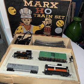 49542 Marx Vintage Ho Train Set Engine Used But Good In Original Box