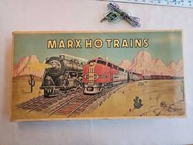 64652 Marx Rock Island Ho Freight Train Set Original Box No Transformer