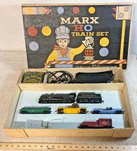 68750 Marx Htf Hudson Freight Train Set Original Box Ho Gauge C