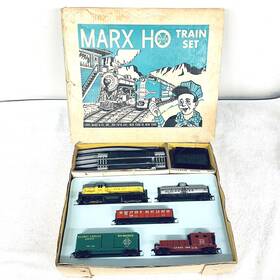 71553 Marx #71553 Train Set Ho Gp-7 At&sf Yellow Hooker Tank Railway Express.tested