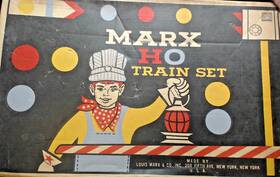 74642 Marx #74642 Rock Island Ho Freight Train Set Original Box And Transformer 1965