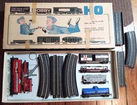 Marx 9534 Vtg Ho Monon Freight Set Sears Allstate Vg W Box Gp-7 Loco Auto Carrier