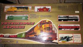 T-340 Mehano Ho Scale Thunderbolt Express Train Set - Incomplete Working As Is