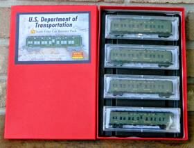 Micro-trains 695140029037 Inch N U.s. Dept. Of Trans. Runner Pack Pullman Troop Sleeper As-is