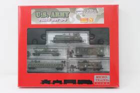 99301040 Micro-trains N Scale Collector Train Set #3 Us Army Locomotive 4 Cars