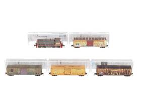 99301370 Micro-trains N Union Pacific/southern Pacific Weathered Train Set Ln