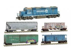 99301650 Micro-trains Conrail Weathered N Gauge Train Set Ln/box
