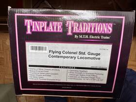 10-1196-1 Mth Std Gauge Flying Colonel Tinplate Train Set Mint Original Box