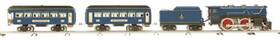 Mth 10-1294-1 Std. Gauge Tinplate No. 384 Steam Passenger Set With Ps2 Ln/box