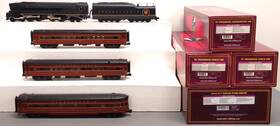 20-3227-1 Mth O Prr T-1 Fleet Of Modernism Steam Passenger Train Set With Ps2 Ln
