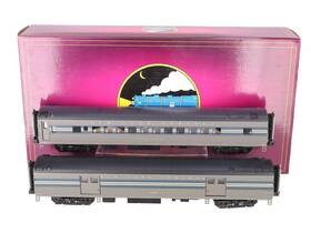 Mth 20-69236 O Gauge Nyc 70ft Streamlined Baggage/coach 2-car Passenger Set Ln