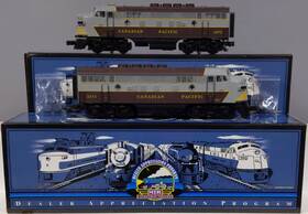 20-80001b Mth Canadian Pacific Premier F-3 Aa O Gauge Diesel Set With Ps1 Ex/box