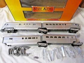30-2186-1 Mth Burlington Pioneer Zephyr Diesel Passenger Set With Proto