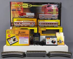 30-4021-1 Mth Santa Fe Railking F-3 O Gauge Diesel Passenger Train Set With Ps Ex