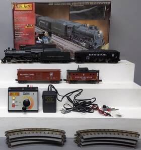 30-4023-0 Mth Pennsylvania 2-8-0 O Gauge Steam Freight Train Set With Whistle Ex