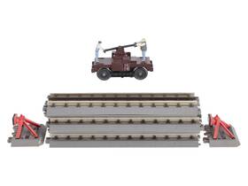 30-4044-0 Mth Tuscan Railking Operating Hand Car O Gauge Train Set