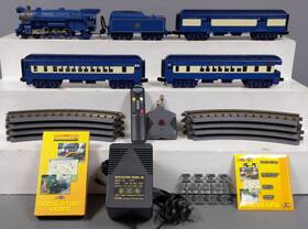 30-4049-1 Mth Jersey Central 4-6-2 Blue Comet O Gauge Steam Train Set With Ps2 Ex