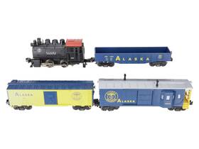 30-4090-0 Mth Alaska Railking 0-4-0 Dockside O Gauge Steam Train Set Ln