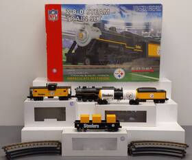 30-4127-1 Mth Pittsburgh Steelers Railking 2-8-0 O Gauge Train Set With Ps 2.0 Ex