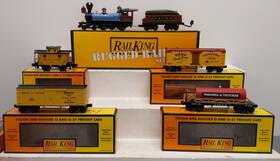 30-4140-1 Mth Virginia And Truckee Railking 4-6-0 O Gauge Steam Train Set With Ps2 Ln