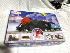 30-4173-1 Mth Rare Rail King Rudolph Red Nosed Reindeer Train Set Exc.cond