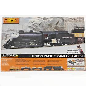 30-4228-1 Mth Union Pacific 2-8-0 Steam Rtr Freight Set Proto Sound 3.0