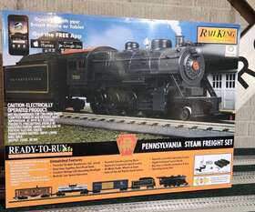30-4244-1 Mth Rk O Gauge Prr 2-8-0 Steam R-t-r Freight Set Proto-sound 3.0