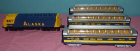 30-4055-1 Mth 658081031514 O Gauge Alaska F40ph Diesel Train Set Proto-sound 2.0 Dome Cars