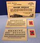 N-105 Champion Factory New Reading Rr Road Name Set Scale Champ