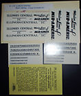 N-116 Champ Illinois Central Ic Black Road Name Set Scale Decals N-116 Champ Illinois Central Ic Black Road Name Set Scale Decals