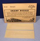 N-121 Champion Factory New Georgia Road Name Set Scale Champ Decals N-121 Champion Factory New Georgia Road Name Set Scale Champ Decals