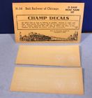 N-34 Champion Factory New Belt Railway Of Chicago Road Name Set