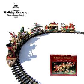 New Bright 050211003864 Holiday Express Animated Musical Electric Train Set Christmas 386 Mib