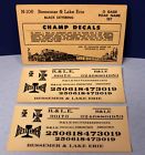 Od-11 Champion Factory New Bessemer Lake Erie Road Name Set Scale