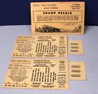Od-14 Champion Factory New Tank Car Dimensional Data Set Scale Champ