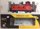 6-22298 Offset Copula Woodsided Cottonbelt Smoke Caboose Illuminated 22298 -line Scale