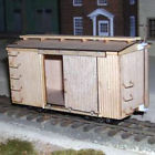 Df113 On3 On30 Boxcar Railroad Freight Laser Kit 16 Car Wood Foot Model