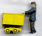 Gl3092 On30 Pushing Metal Jack Unpainted Cousin Figure Cart